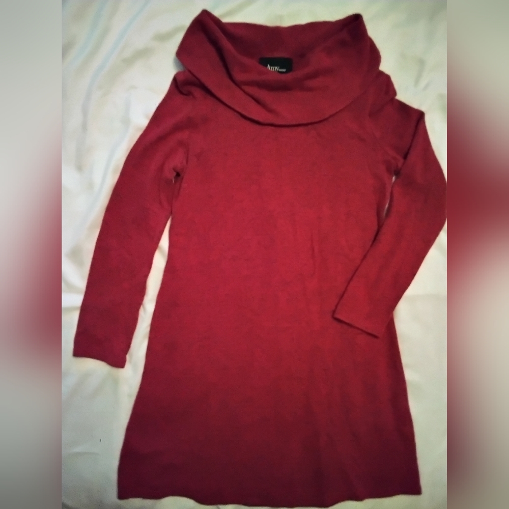 Girls Red Sweater Dress